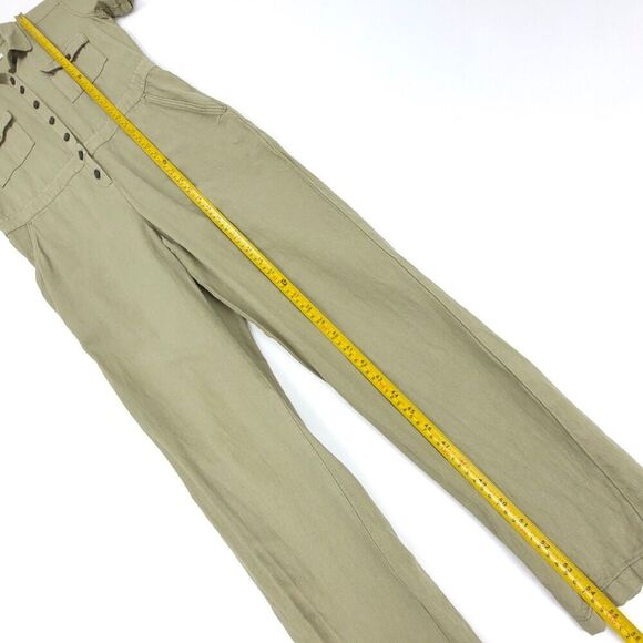 OUTERKNOWN S.E.A. Linen Short Sleeve Button Down Workwear Jumpsuit Sagebrush XS - Picture 5 of 10